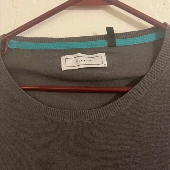 Five Four Men's Green Long Sleeve Tee - Picture 3 of 4